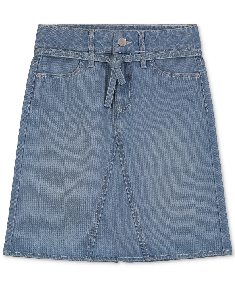 Calvin Klein Big Girls Knee-Length Cotton Denim Skirt