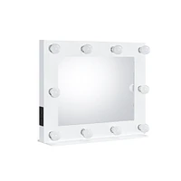 Streamdale Furniture Avery Accent Mirror, White Finish