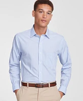 B by Brooks Brothers Men's Regular-Fit Check Broadcloth Dress Shirt