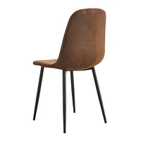 6 Modern Medieval Style Armchairs with Suede Cushions