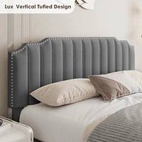 Lift Up Queen Size Bed Velvet Grey