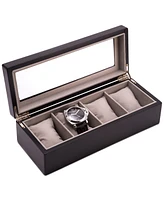 Bey-Berk Cherry Wood Four-Watch Box