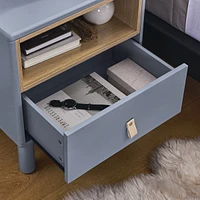 Streamdale Furniture Modern Wooden Bedside Table with Drawer