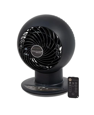 Iris Usa Woozoo Fan with Remote, Oscillating Fan, Desk Fan, Table Air Circulator, Globe Fan, Fan for Bedroom, 5 Speeds, 82ft Max Air Distance, 4h Time
