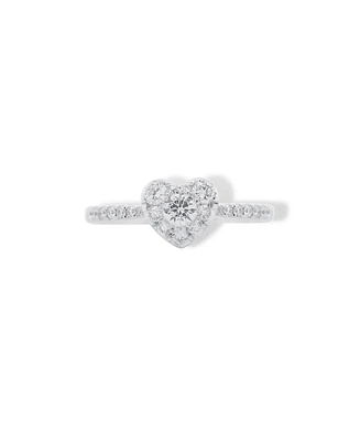 The Lovery Pave Diamond Heart Ring