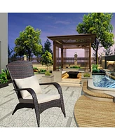 Patio Chair With Cushions(Beige Cushion)