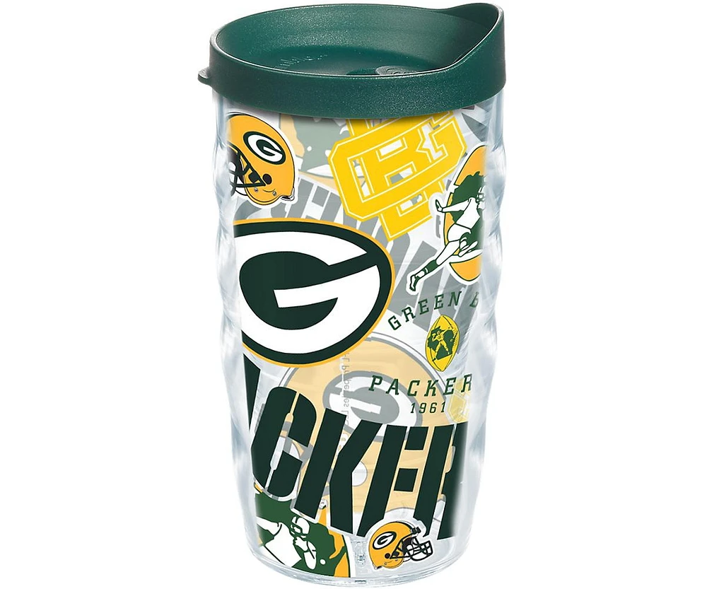 Tervis Tumbler Tervis Nfl Green Bay Packers All Over Made in Usa Double Walled Insulated Tumbler Travel Cup Keeps Drinks Cold & Hot, 10oz Wavy, Classi