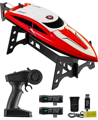 Force1 Velocity Red Fast Rc Boat - Red