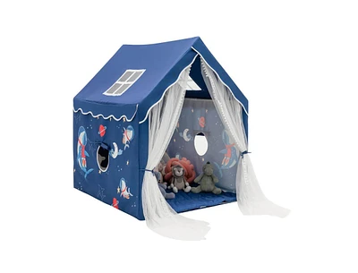 Slickblue Large Kids Play Tent with Removable Cotton Mat