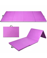 Slickblue 4x10x2 Folding Gymnastics Tumbling Gym Mat