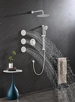 Concealed Installation Body Jet Shower Spa Square Massage Jets Spray Body Shower Body Spray 0001