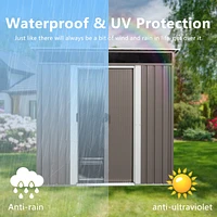 6FT X 5FT Outdoor Metal Storage Transparent Plate