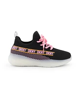 Dkny Little and Big Girls Slip On Landon Stretchy Knit Sneakers