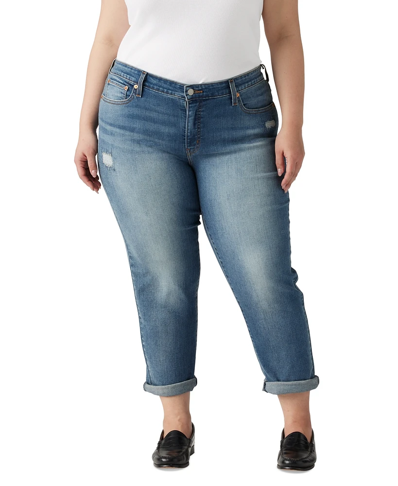 Levi's Plus Mid Rise Roll-Cuff Boyfriend Jeans