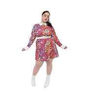 Smak Parlour Plus 1970s Short N Sweet Flare Dress