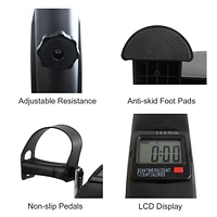 Mini Exercise Bike with Electronic Display - 120Kg Capacity
