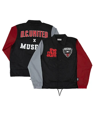 The Museum Men's x D.c. United Black Full-Snap Coaches Jacket