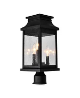 Cwi Lighting 17.5" Metal Milford 3 Light Outdoor Lantern Head