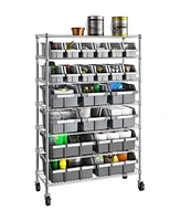 Seville Classics 7-Tier 21 Bin Rack System, Nsf Certified
