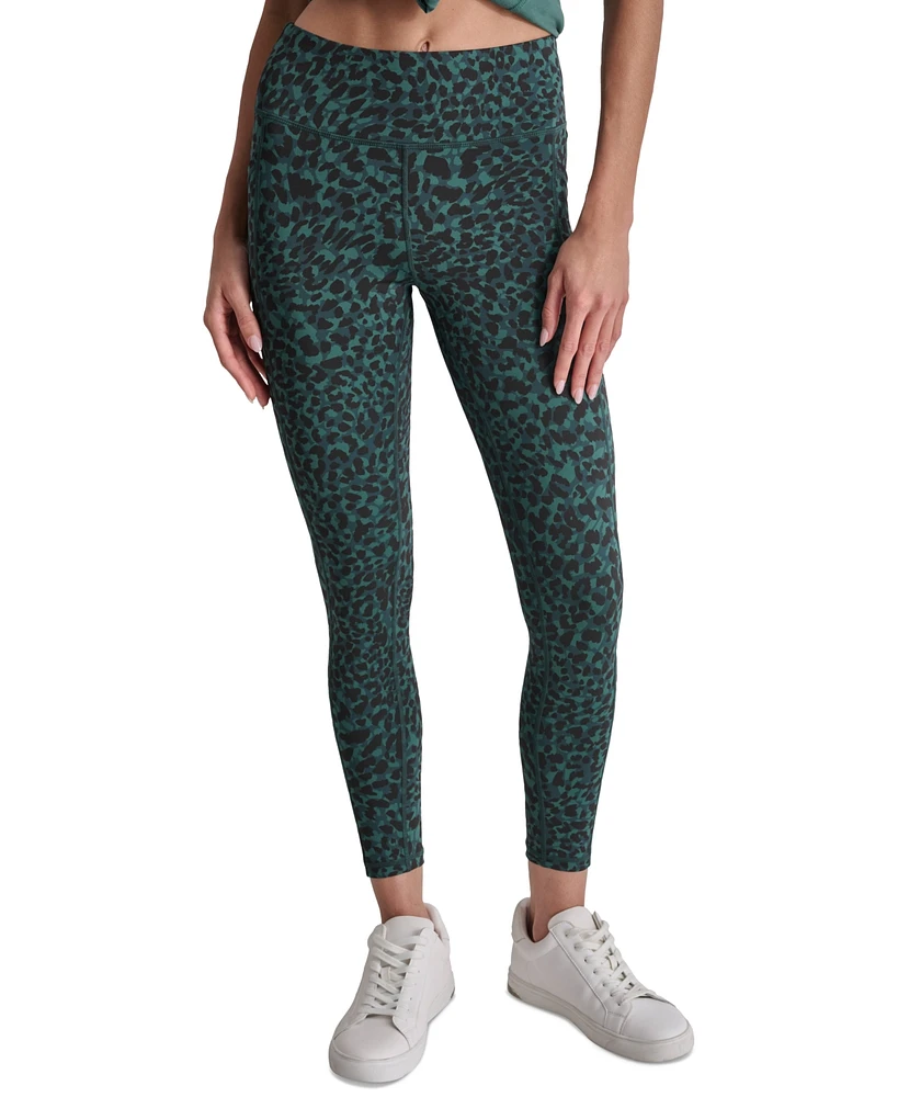 Dkny Sport Women's High-Rise Printed 7/8 Leggings