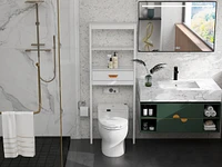 Over-The-Toilet Storage Cabinet With One Drawer And 2 Shelves Space Saver Bathroom Rack