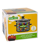 Uncanny Brands Sesame Street 2qt Slow Cooker - Cook With All Your Favorite Sesame Street Characters