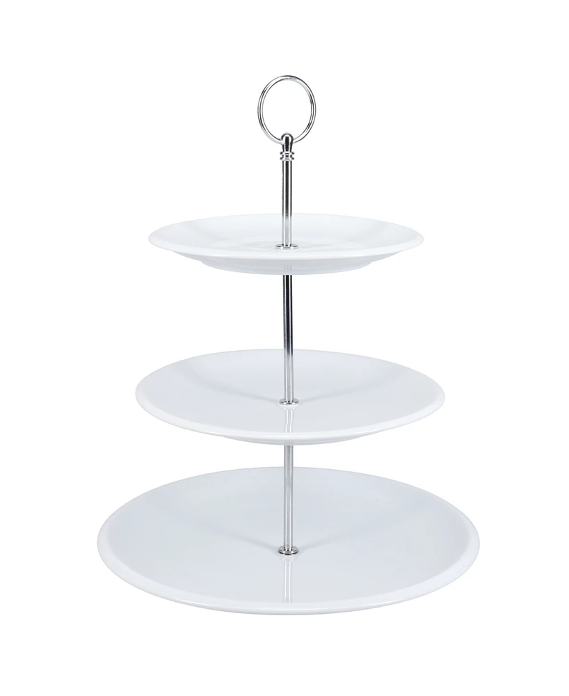 Bia Cordon Bleu Porcelain 3-Tier Dessert Serving Stand