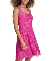 kensie Women's Lace A-Line Dress