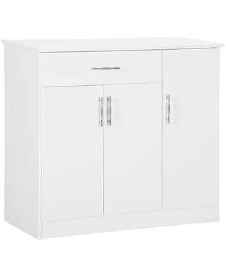 Homcom Modern Sideboard Cupboard Buffet w/ Drawer & Double Door Cabinet for Kitchen