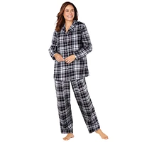 Dreams & Co. Women's Classic Flannel Pajama Set