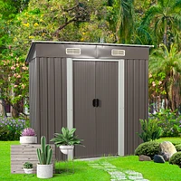 Streamdale Furniture 6FT X 4FT Outdoor Metal Storage Shed