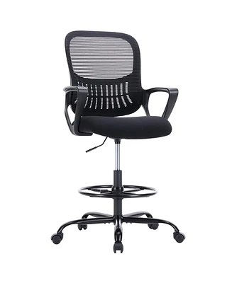 Simplie Fun Ergonomic Drafting Chair Tall Standing Desk Office Chair