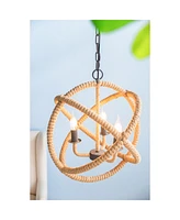Rope Globe Chandelier with Adjustable Chain