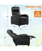 Massage Recliner Chair with Lumbar Support