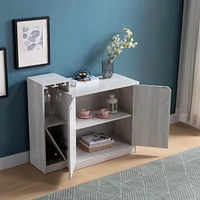 Streamdale Furniture Wine Cabinet White Oak
