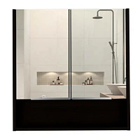 Manchester Rectangle Medicine Cabinet With Mirror Wengue