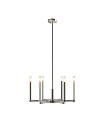 Streamdale Furniture Renzetti 6-Light Contemporary Candelabra Style Chandelier