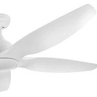 Modern 60 In Integrated Led Ceiling Fan Lighting With White Abs Blade