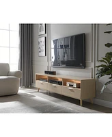 Streamdale Furniture Modern Led Tv Stand with Storage Console