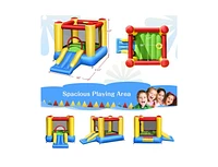 Slickblue Kids Inflatable Bounce House with Slide and 480W blower