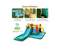 Slickblue Slide Water Park Climbing Bouncer Pendulum Chunnel Game without Air-blower