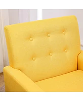 Streamdale Furniture Yellow Accent Chair: Comfy and Stylish