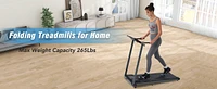 Folding Treadmill with Speaker - 2.5HP 265Lbs Capacity
