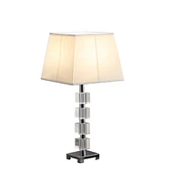 Streamdale Furniture 25" Wendi Glam Crystal Cube Ice Table Lamp