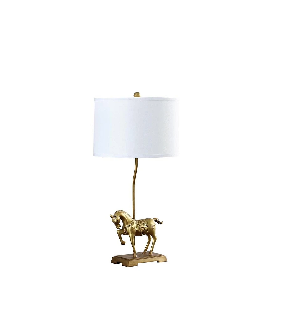 29.5" In Gold Royal Stallion Horse Resin Table Lamp