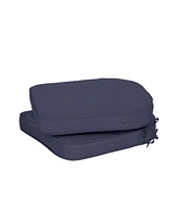 Aoodor Outdoor Chair Cushion W20''xD19''Soft and Fade-resistant Polyester, Invisible Zipper for Easy Cleaning, Two Sets of Ties High Adaptability