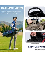 Costway Men's Complete Golf Club Set Package incl 460CC with Rain Hood