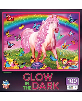 MasterPieces Puzzles MasterPieces Glow in the Dark - Rainbow World 100 Piece Jigsaw Puzzle