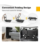 Costway Folding Push Cart Dolly Platform Hand Truck with 360° Swivel Wheels 440LBS Capacity