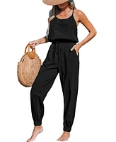 Cupshe Women's Tapered Leg & Back Cut-Out Jumpsuit